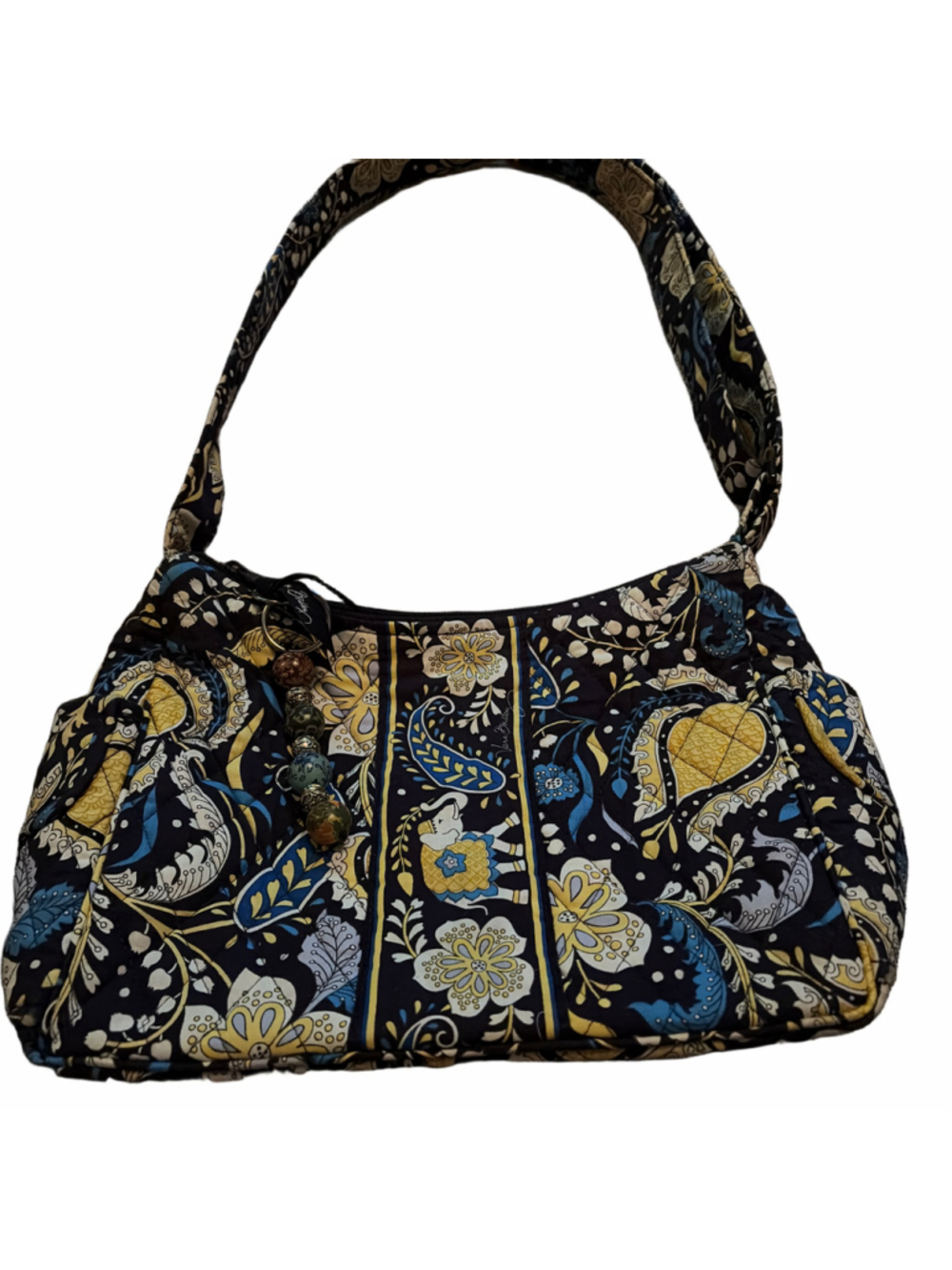 Women's Vera Bradley Shoulder Bag One Size Black Yellow Floral Print